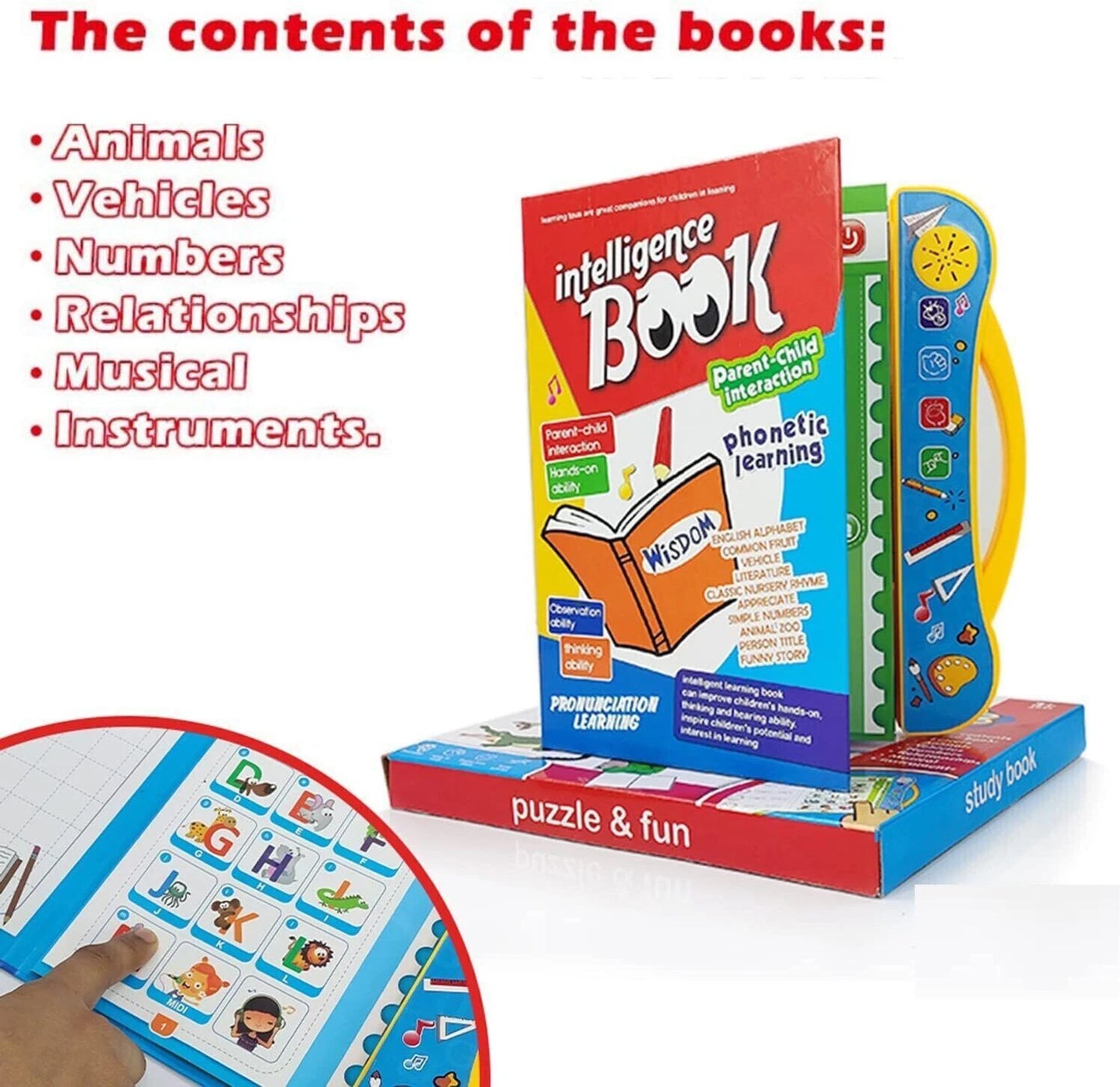 intelligent study book for kids !! Musical Learning Study Book